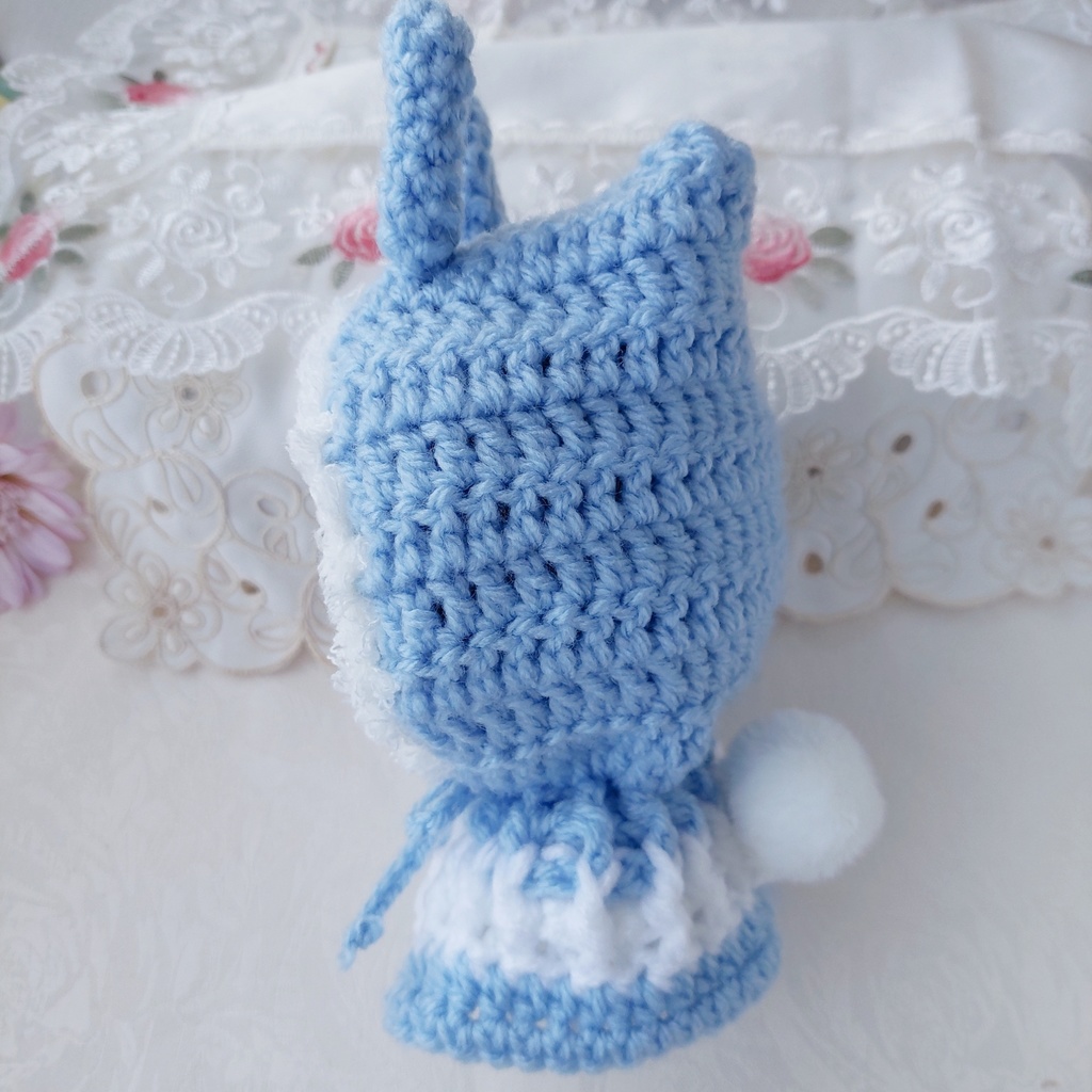 16センチぬい着ぐるみ 水色うさ耳