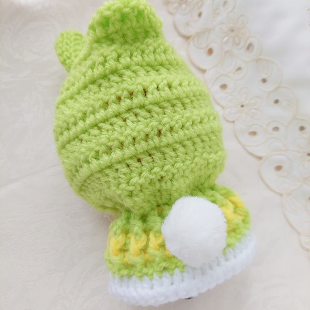 16センチぬい着ぐるみ マスカッグリーンレモン色うさ耳