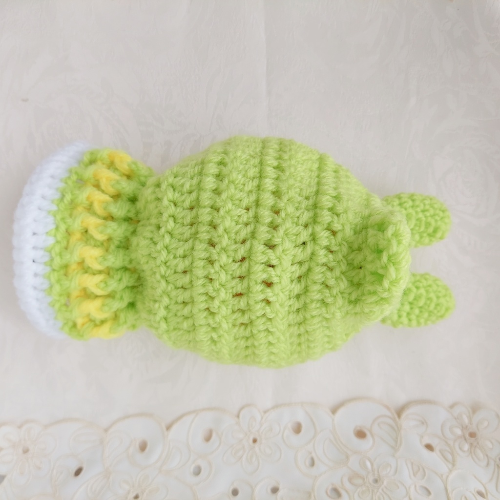 16センチぬい着ぐるみ マスカッグリーンレモン色うさ耳