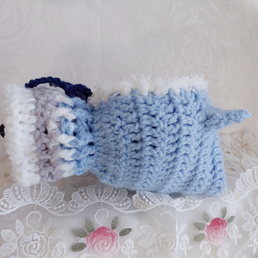 16センチぬい着ぐるみ【T39b】水色グレー紺色