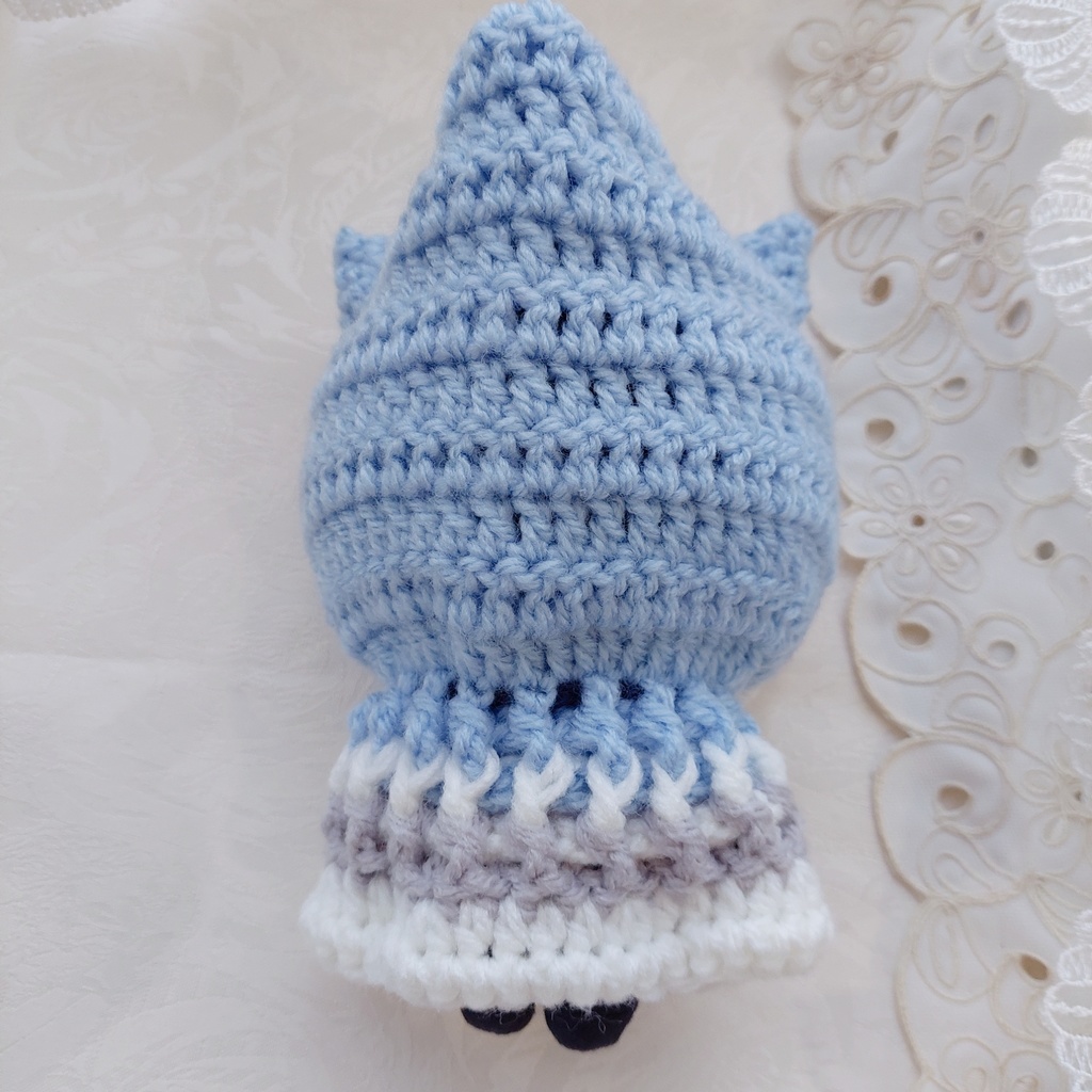 16センチぬい着ぐるみ【T39b】水色グレー紺色