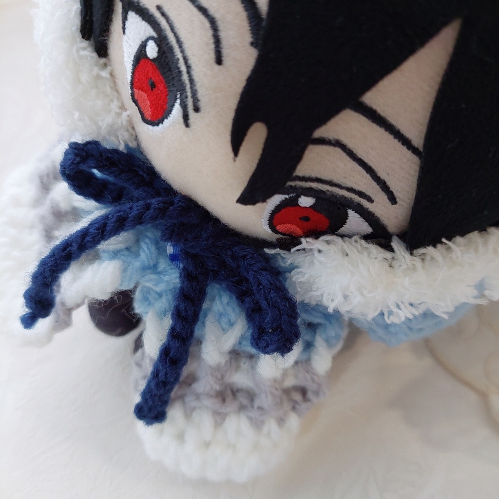 16センチぬい着ぐるみ【T39b】水色グレー紺色