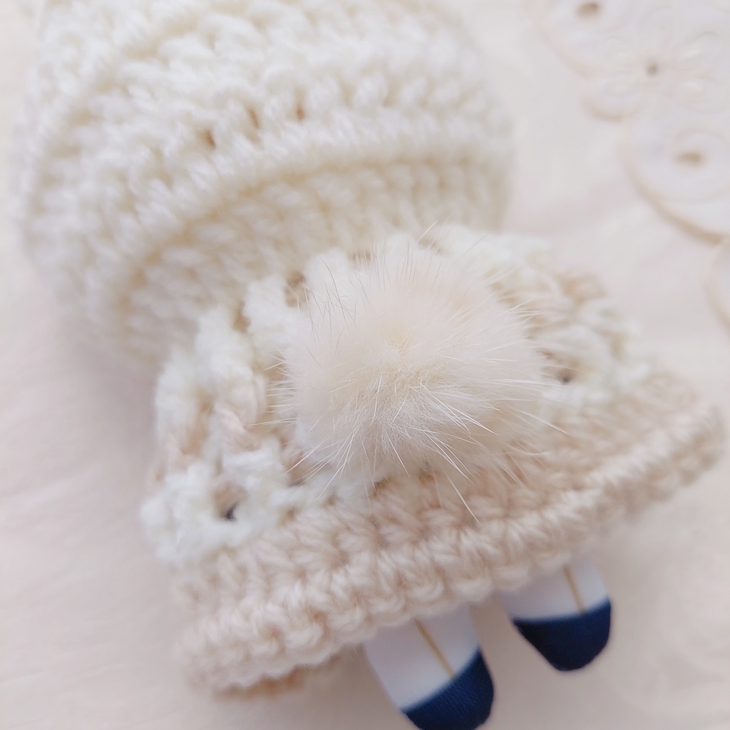 コスマスにとたん用着ぐるみ【AU01】ミルクベージュうさ耳しっぽ付