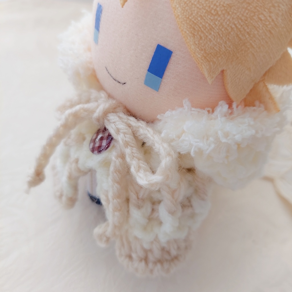 コスマスにとたん用着ぐるみ【AU01】ミルクベージュうさ耳しっぽ付