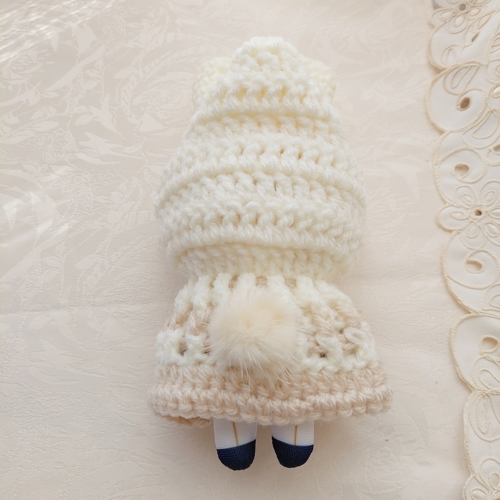 コスマスにとたん用着ぐるみ【AU01】ミルクベージュうさ耳しっぽ付