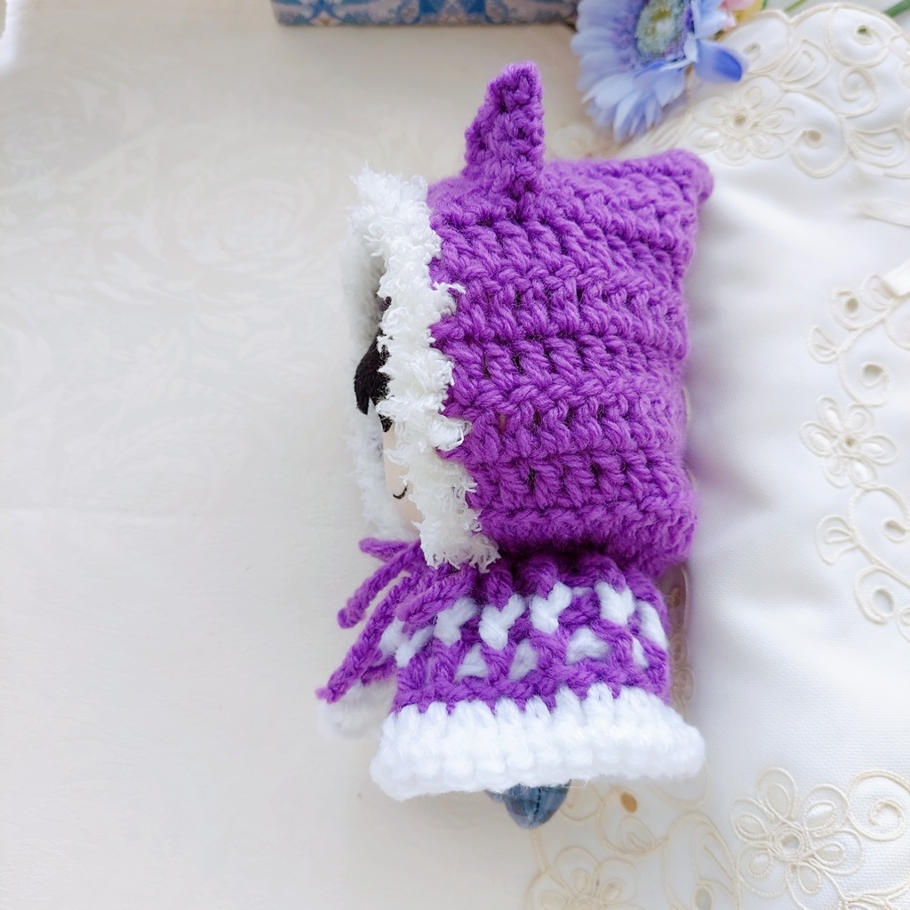 16センチぬい着ぐるみ【P59】紫白