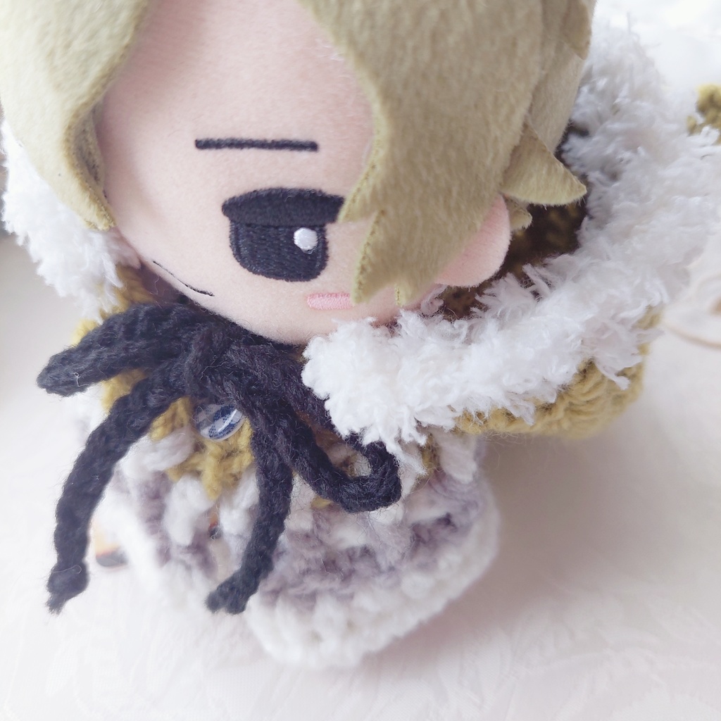 16センチぬい着ぐるみ【T44】抹茶グレー黒