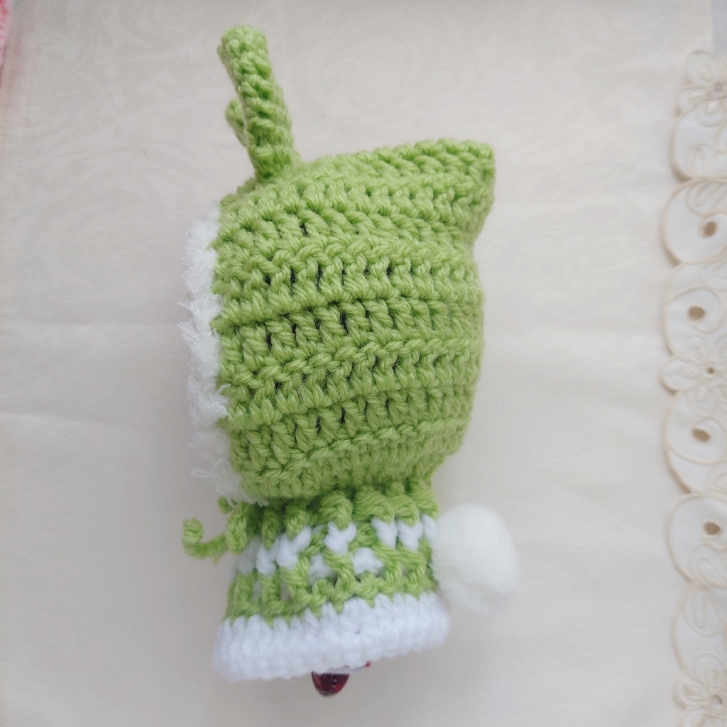 16センチぬい着ぐるみ 薄緑 うさ耳しっぽ付