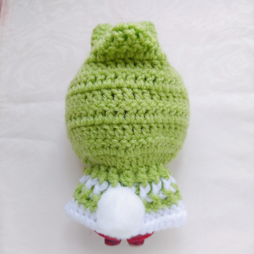 16センチぬい着ぐるみ 薄緑 うさ耳しっぽ付