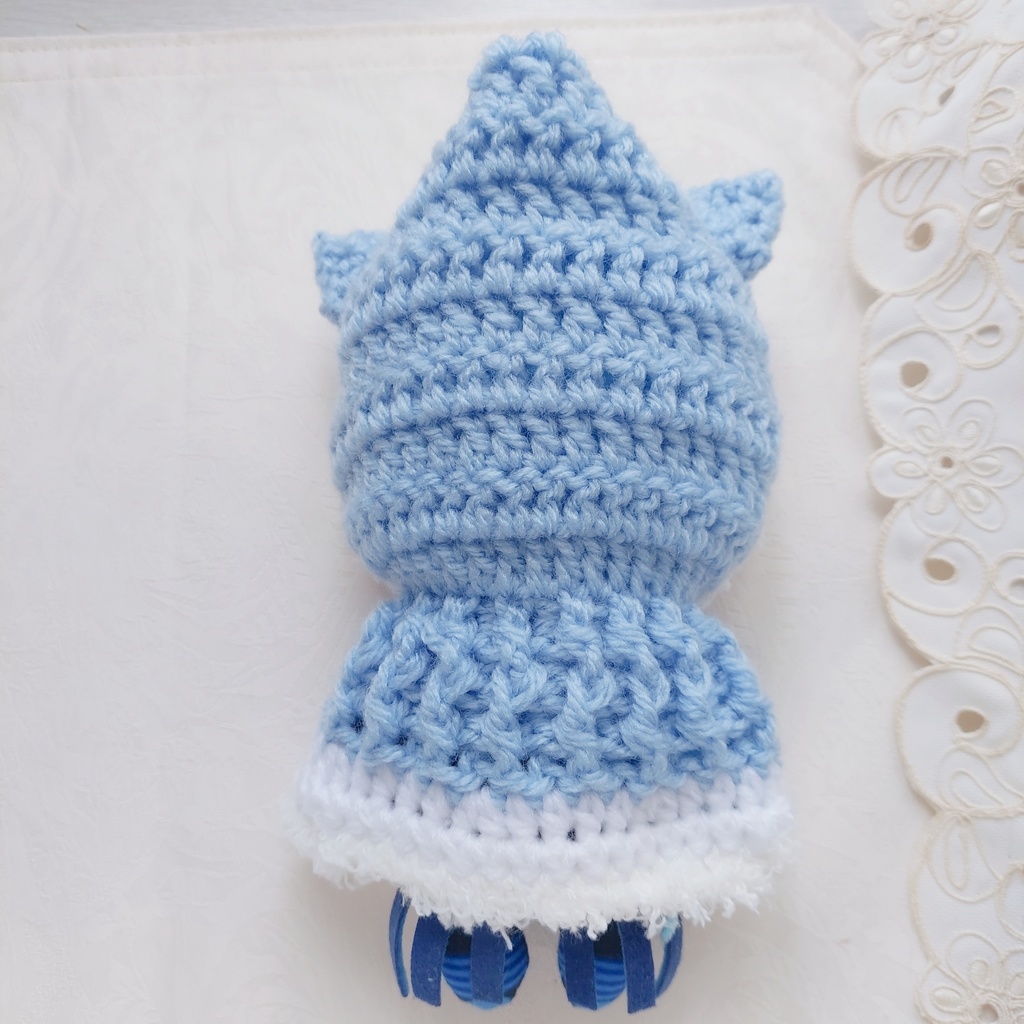 16センチEXぬい用着ぐるみ 水色白