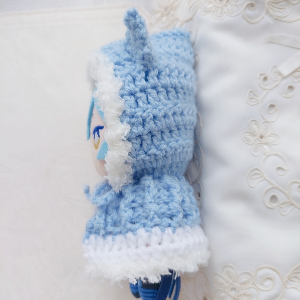 16センチEXぬい用着ぐるみ 水色白