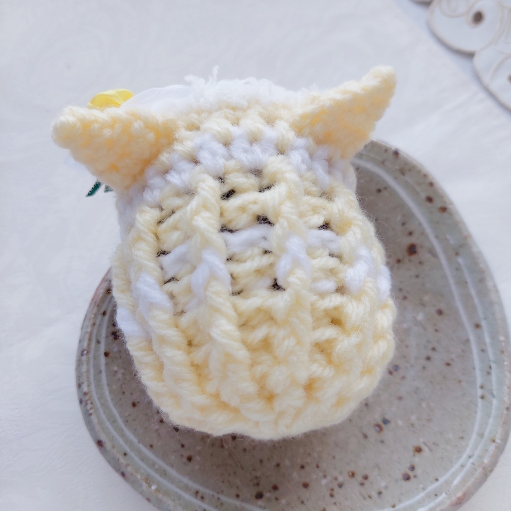 もちマス着ぐるみ パステルカラーグリーンリボン