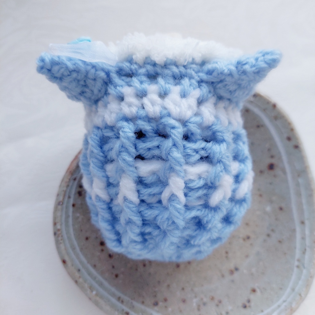 もちマス着ぐるみ パステルカラーグリーンリボン