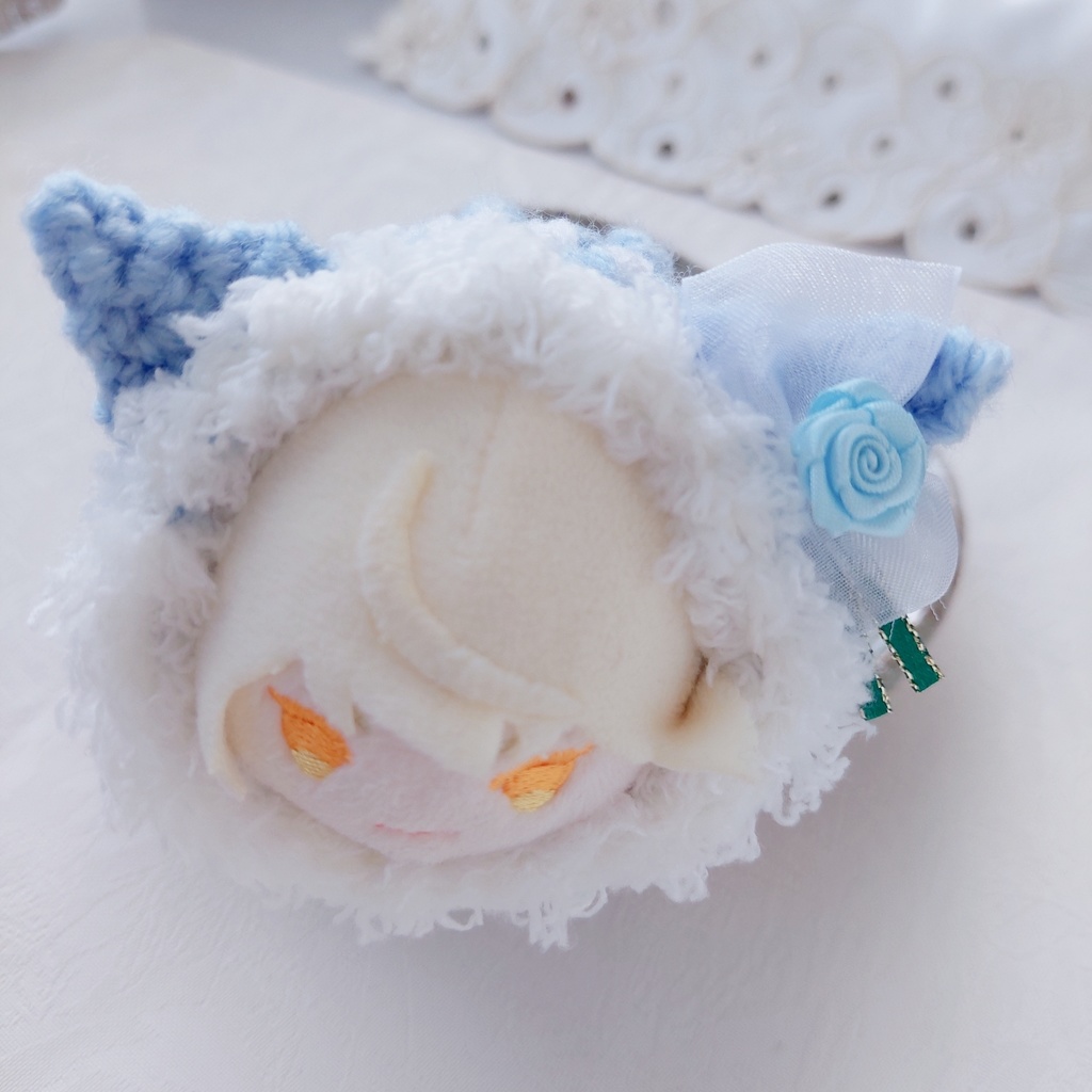 もちマス着ぐるみ パステルカラーグリーンリボン