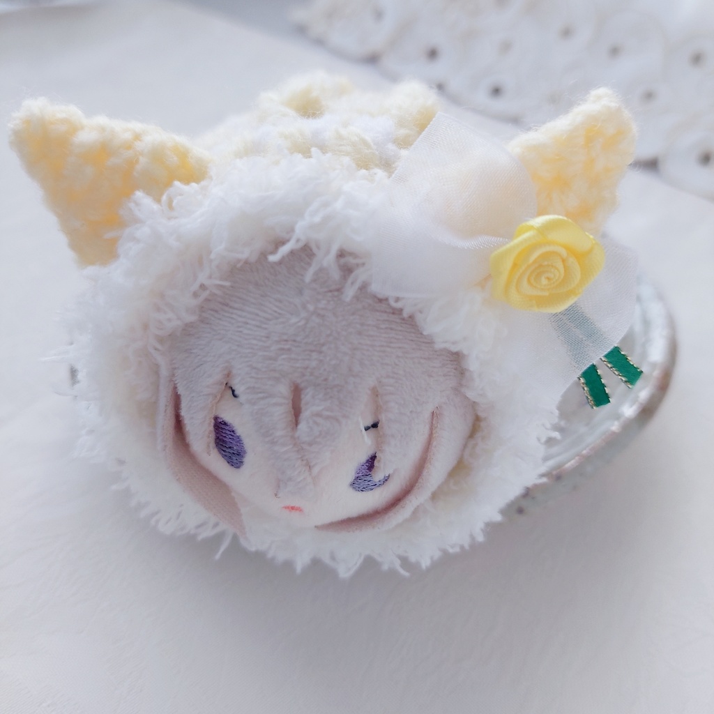 もちマス着ぐるみ パステルカラーグリーンリボン