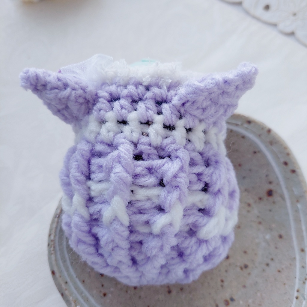 もちマス着ぐるみ パステルカラーグリーンリボン