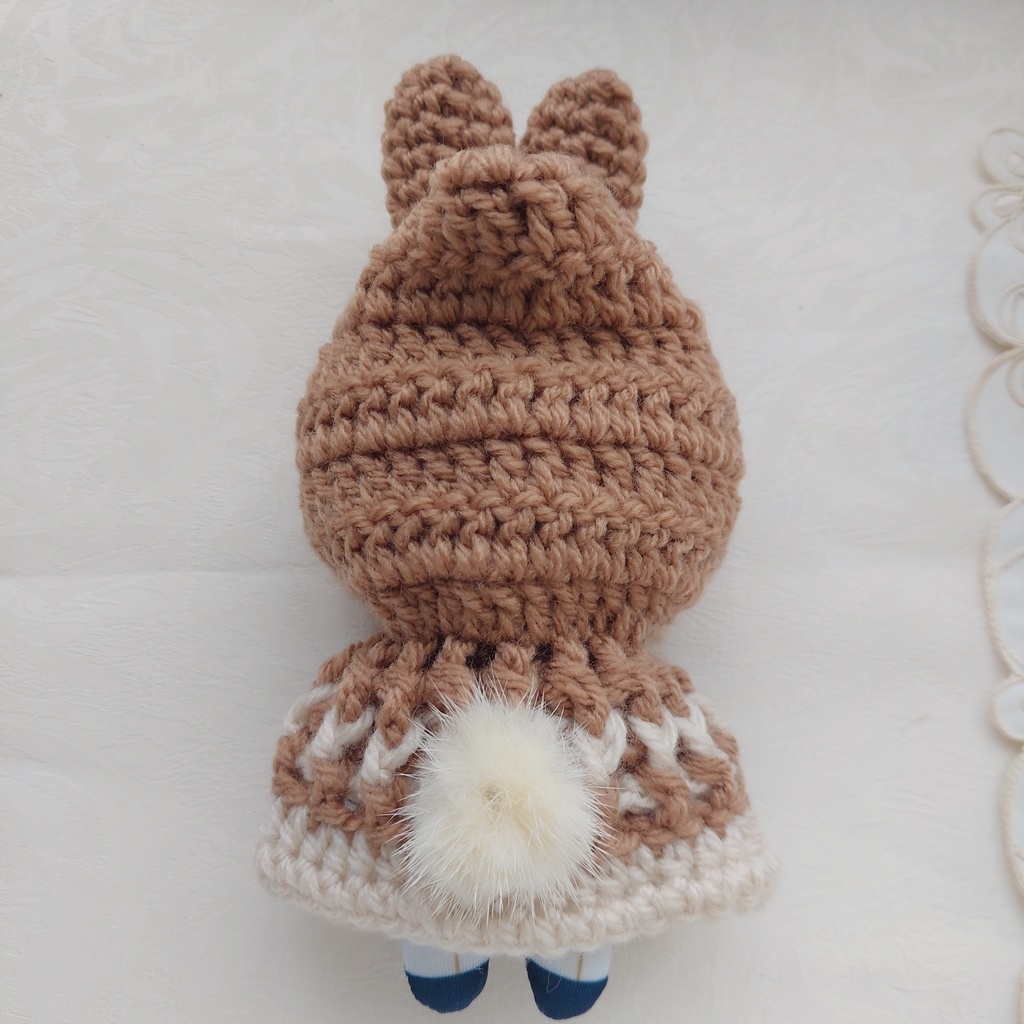 コスマスにとたん着ぐるみ ミルクココア色うさ耳しっぽ付