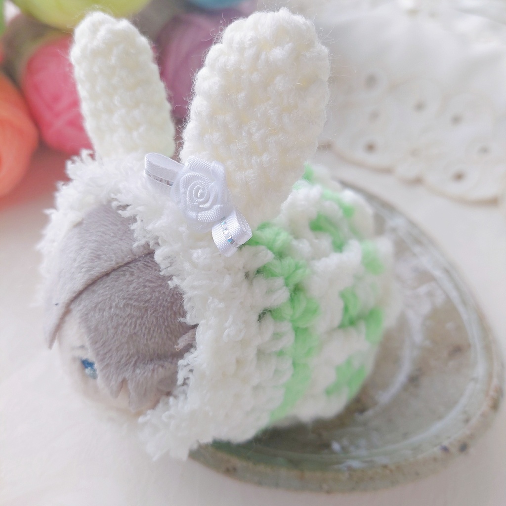 もちマス着ぐるみ うさ耳ネオンカラー