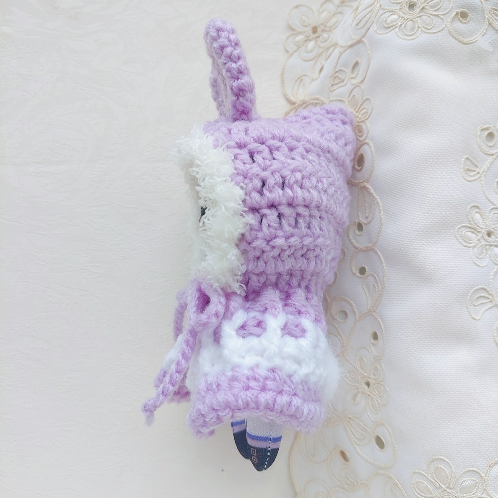 コスマスにとたん着ぐるみ ラベンダー色うさ耳しっぽ付