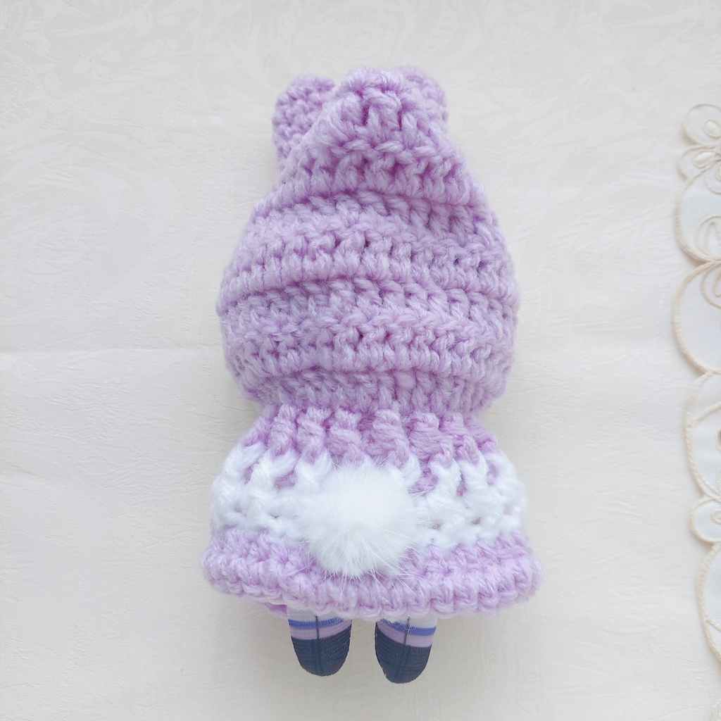 コスマスにとたん着ぐるみ ラベンダー色うさ耳しっぽ付