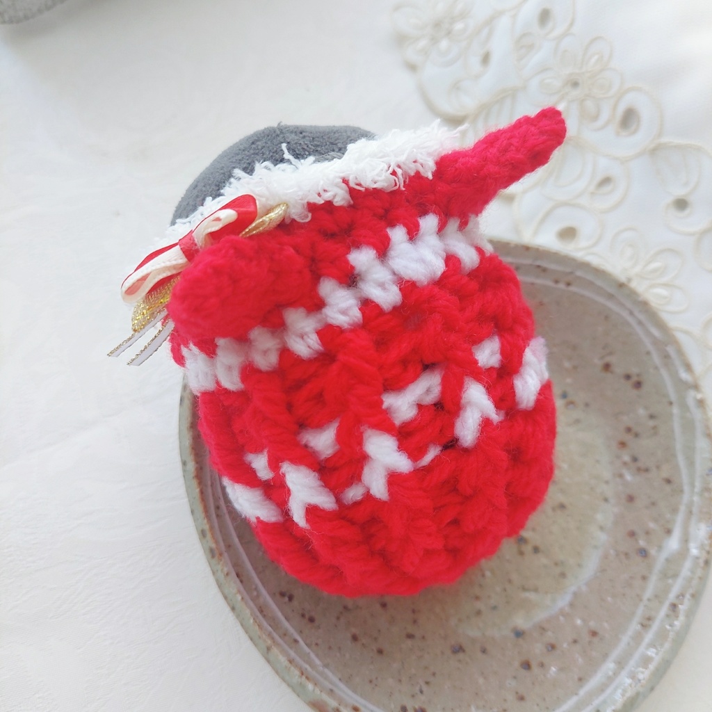 もちマス着ぐるみ【704】赤白ゴールド