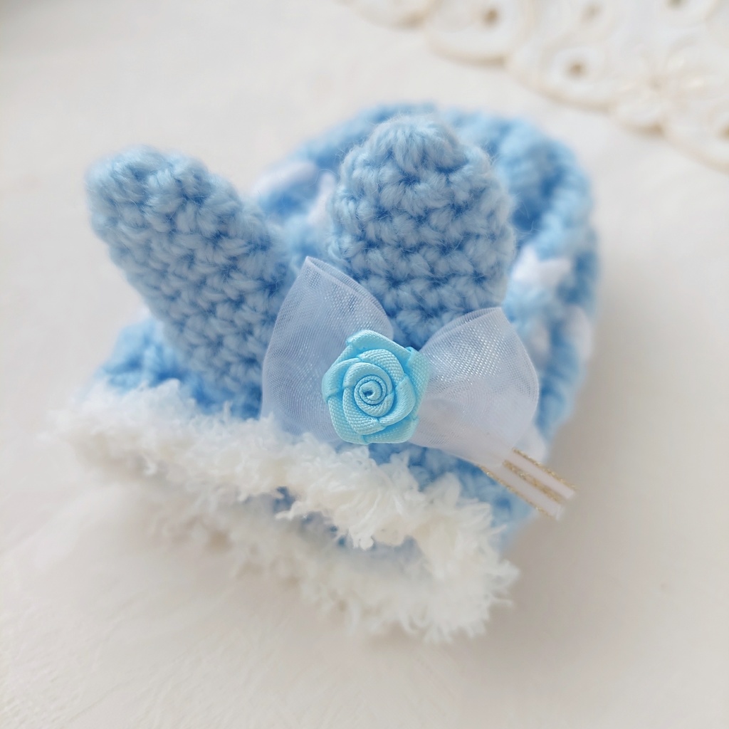 もちマス着ぐるみ うさ耳パステルカラーバラ