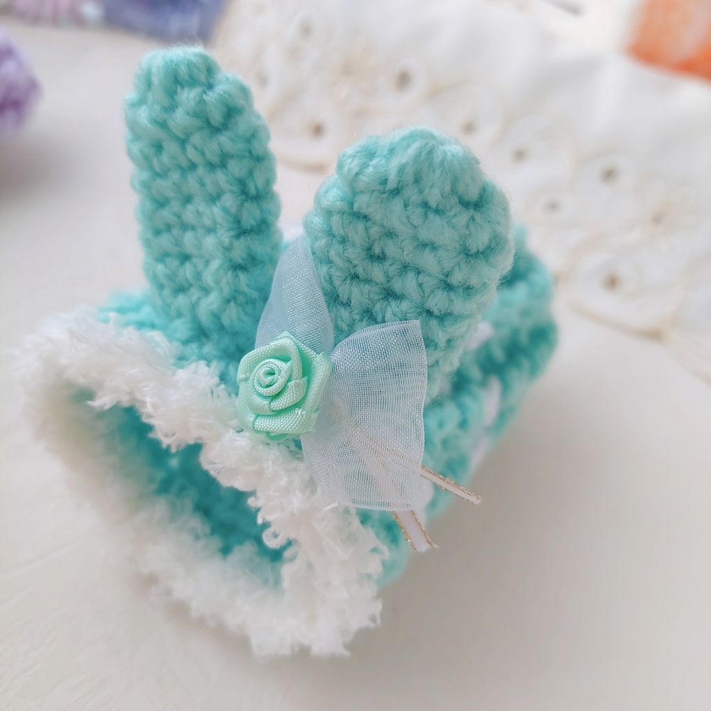 もちマス着ぐるみ うさ耳パステルカラーバラ