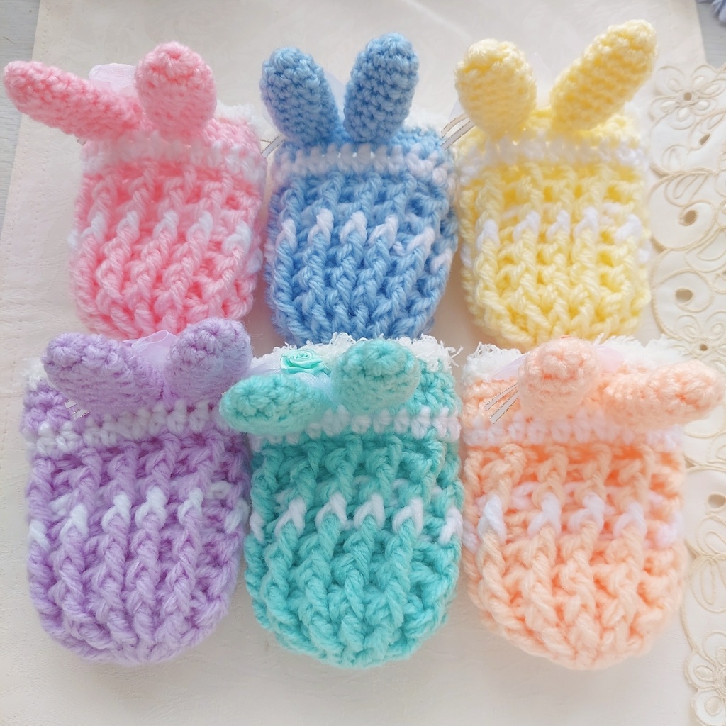 もちマス着ぐるみ うさ耳パステルカラーバラ