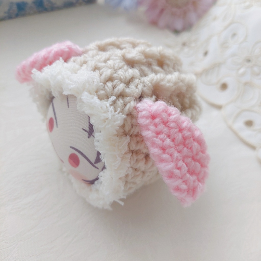 おまんじゅう着ぐるみ 犬耳ミルクティー色