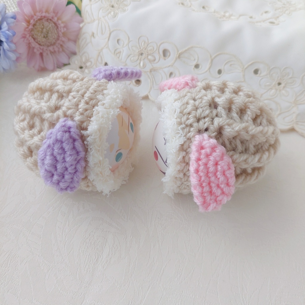 おまんじゅう着ぐるみ 犬耳ミルクティー色