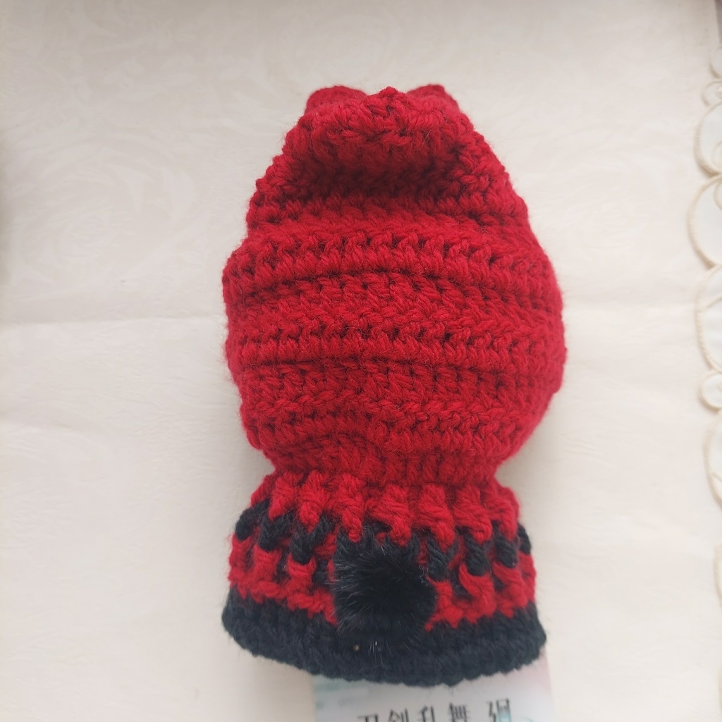 16センチぬい着ぐるみ ルージュレッド黒うさ耳