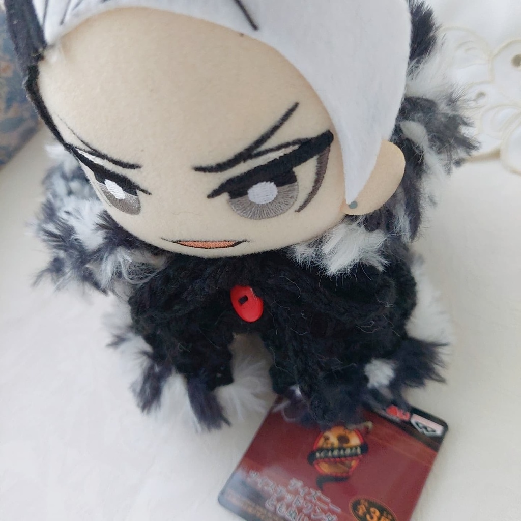 16センチぬい着ぐるみ 黒ねこ耳白黒ファー