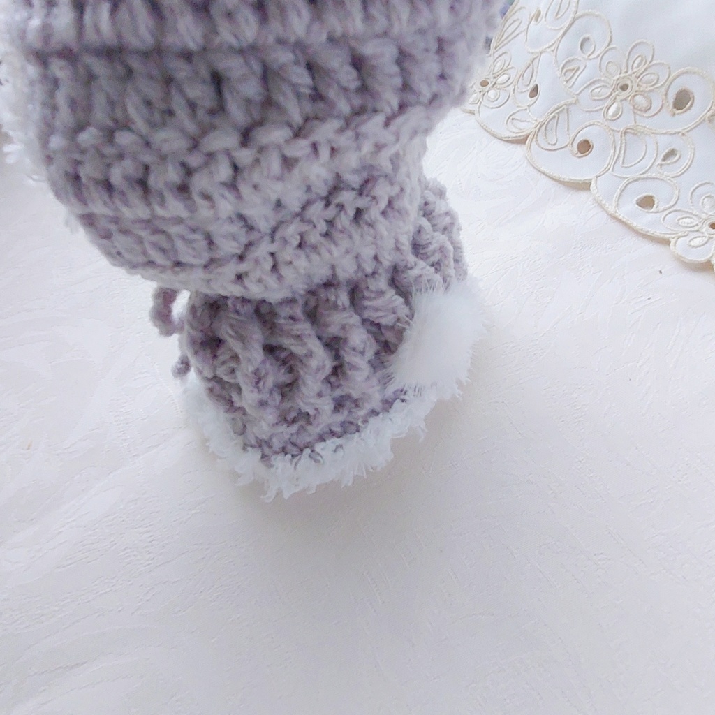 いつぬいサイズ着ぐるみ バニー耳ライトグレー