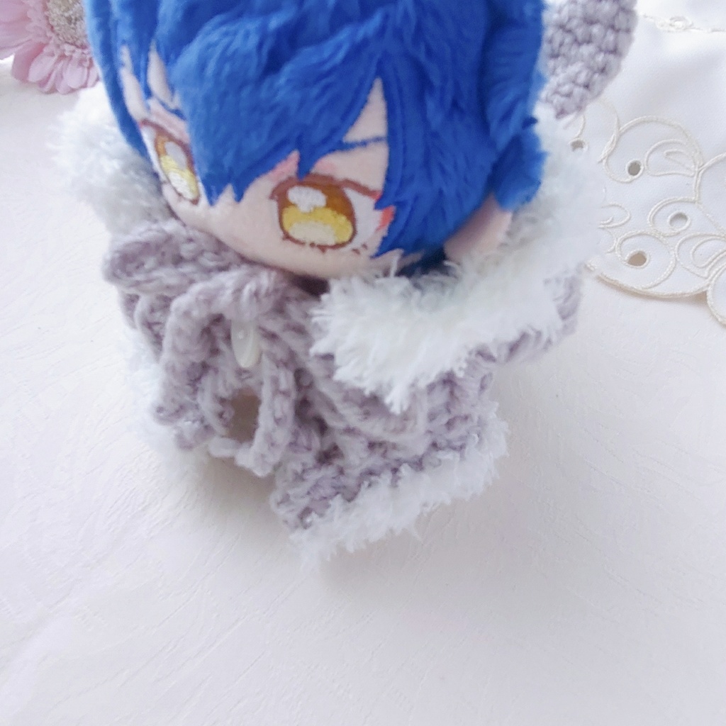 いつぬいサイズ着ぐるみ バニー耳ライトグレー