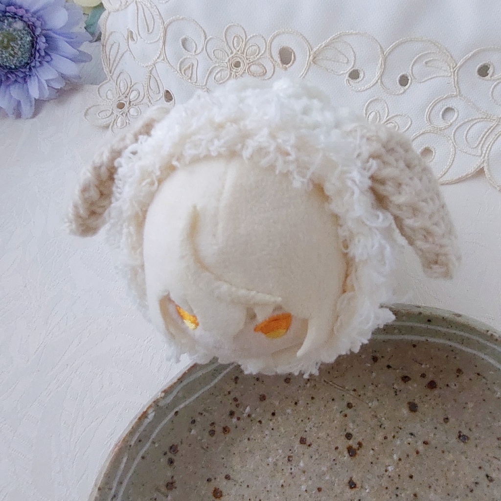 もちマス着ぐるみ オフホワイト犬耳