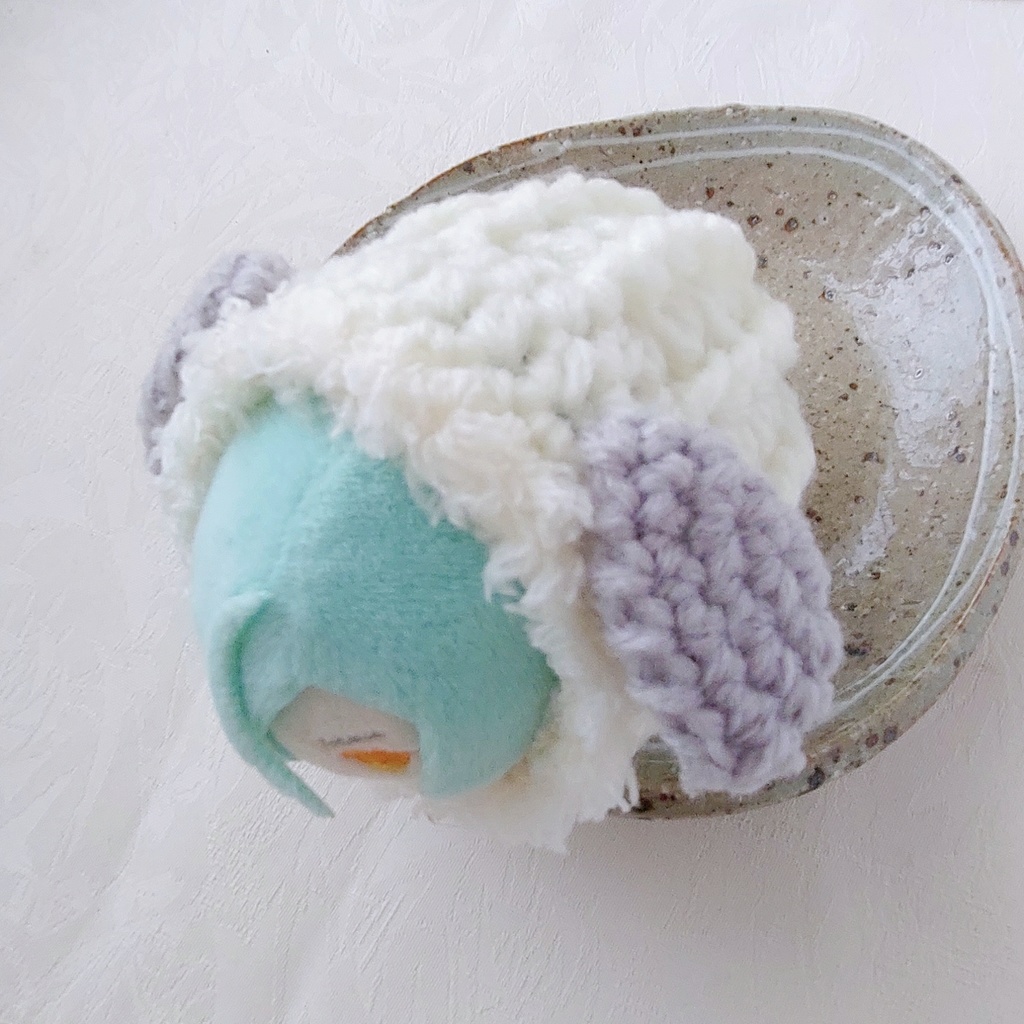 もちマス着ぐるみ オフホワイト犬耳