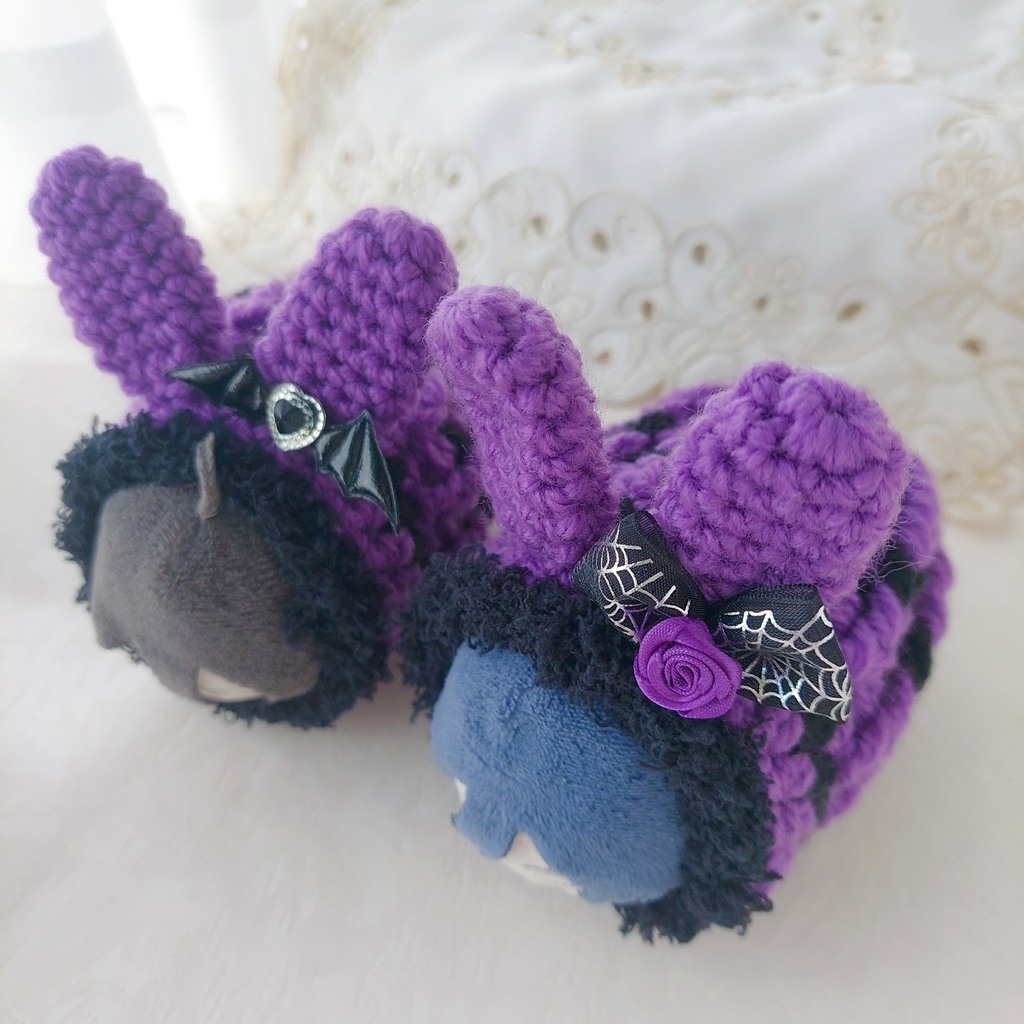 もちマス着ぐるみ　紫黒黒モフ
