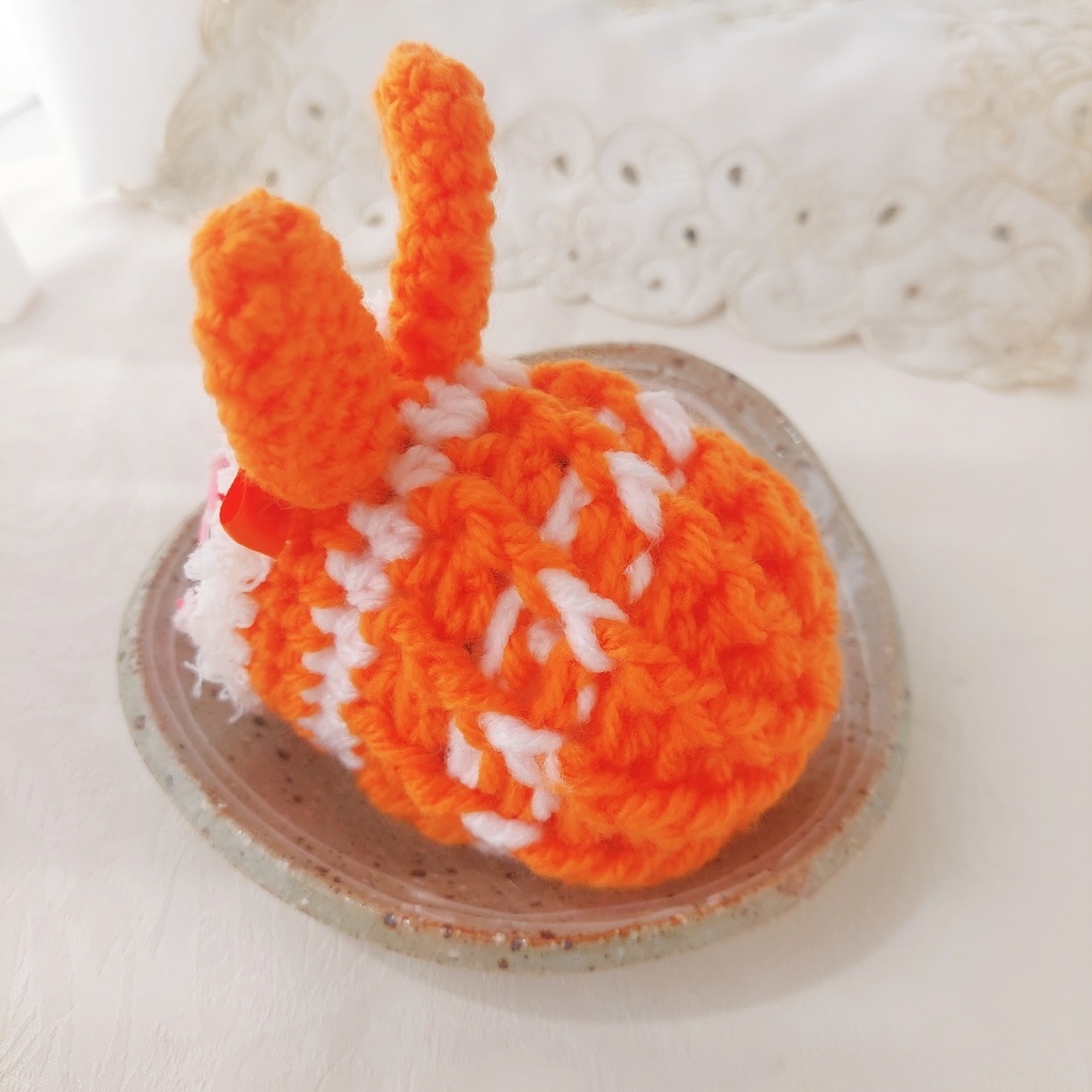 もちマス着ぐるみ【U713】オレンジうさ耳