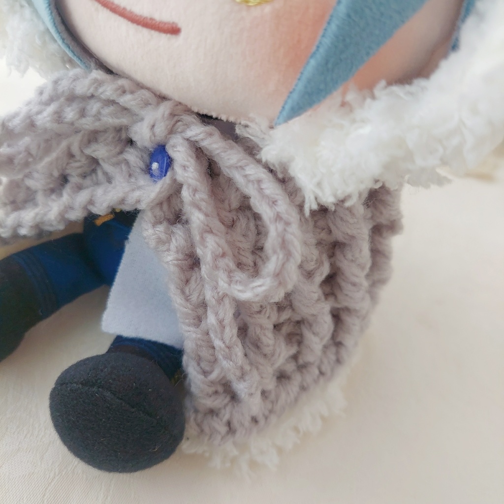 わんぱくぬい着ぐるみ ライトグレーうさ耳しっぽ付