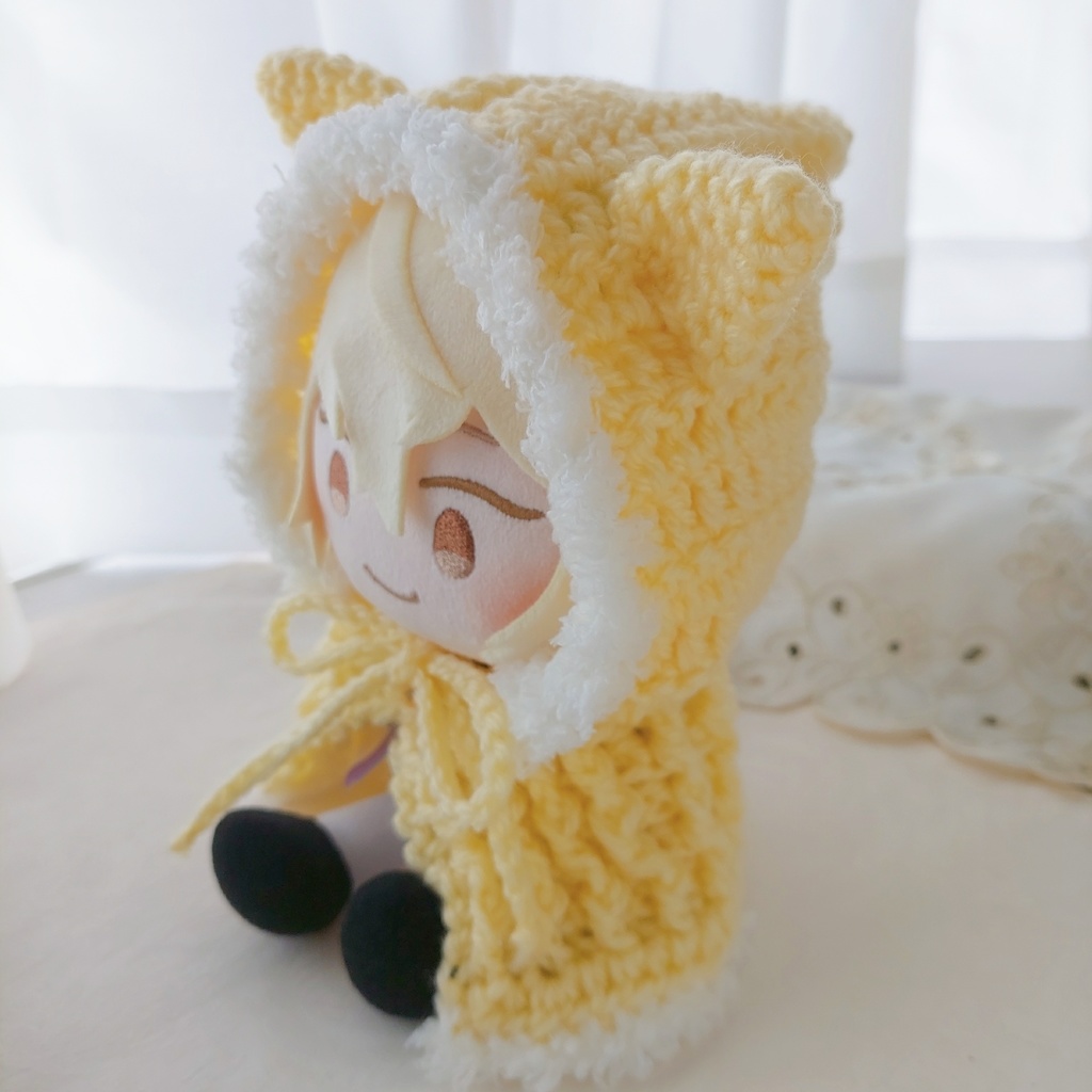 わんぱくぬい着ぐるみ イエロー グリーン ねこ耳