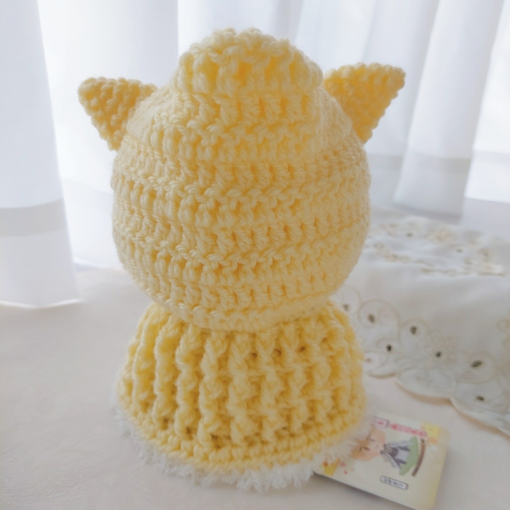 わんぱくぬい着ぐるみ イエロー グリーン ねこ耳