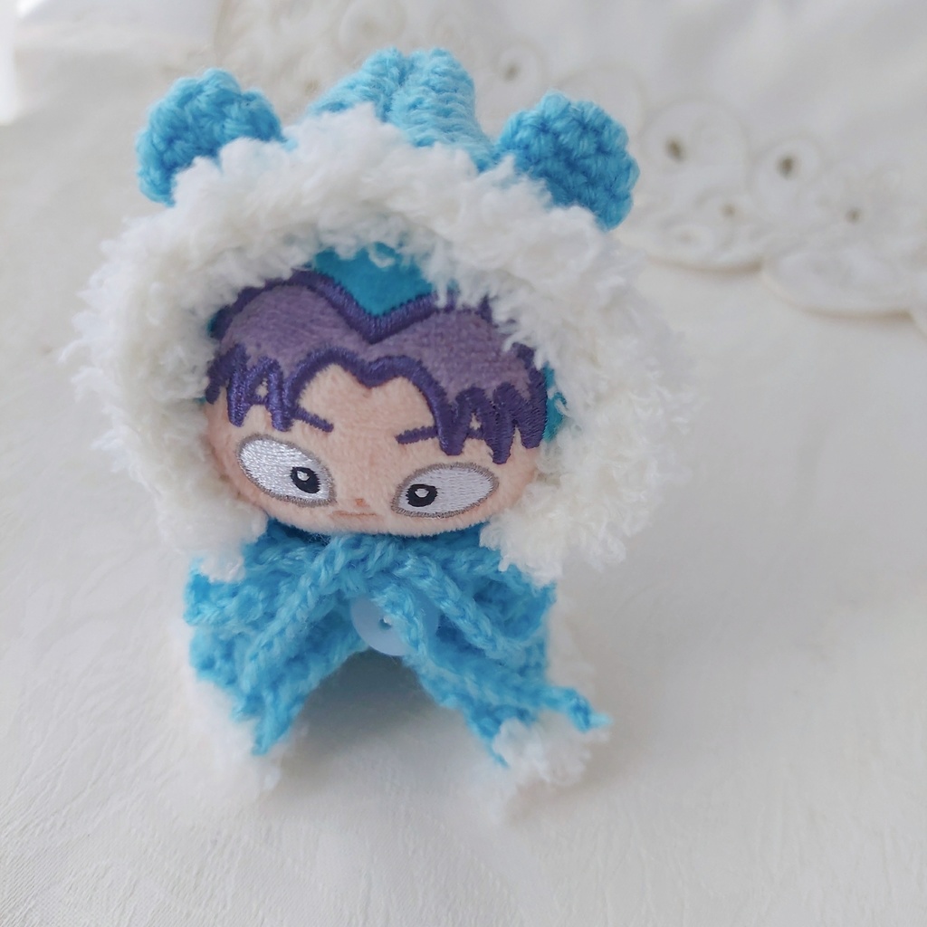 ほわぬい ぬい服 ライトグブルー