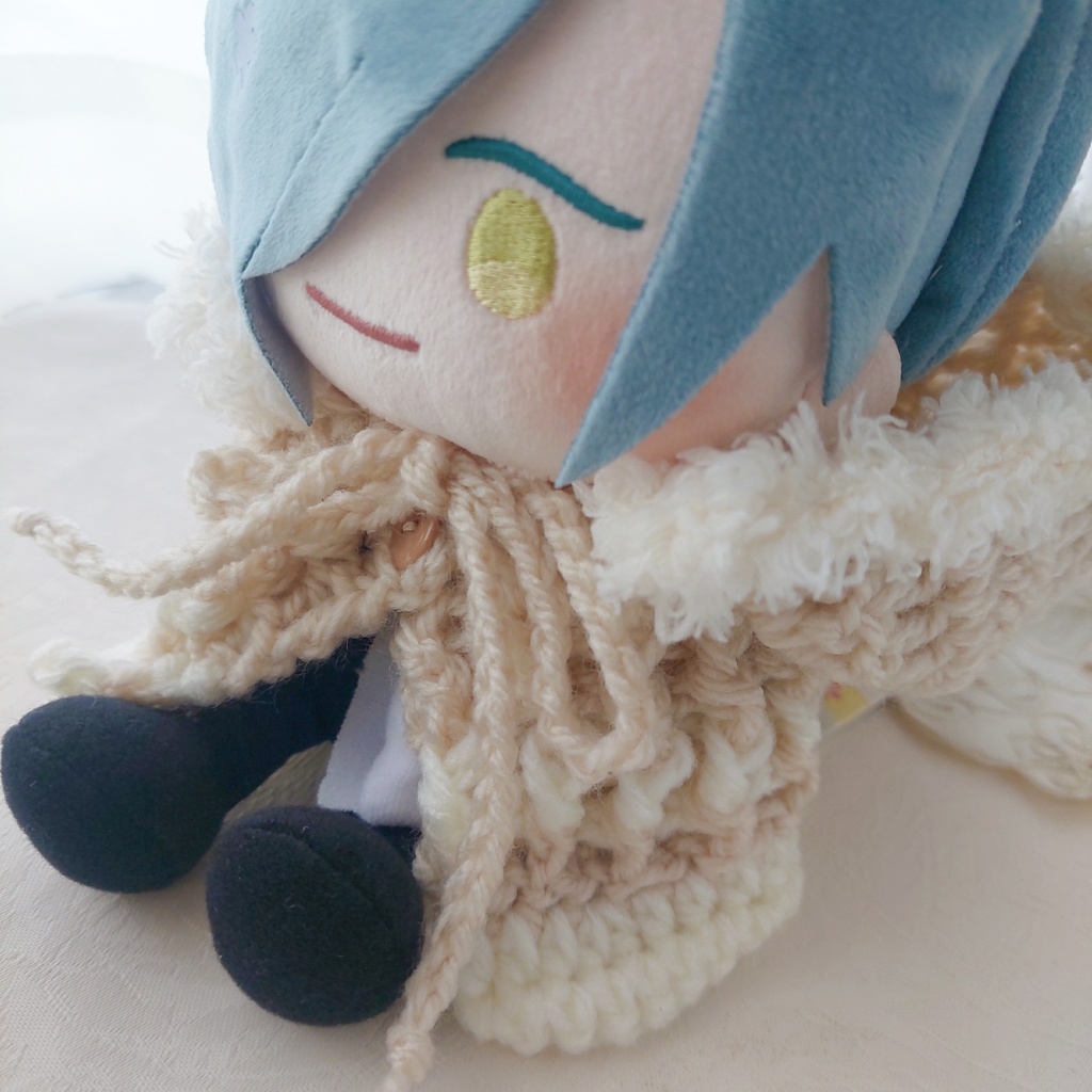 わんぱくぬい ぬい服 うさ耳しっぽ付ミルクベージュ