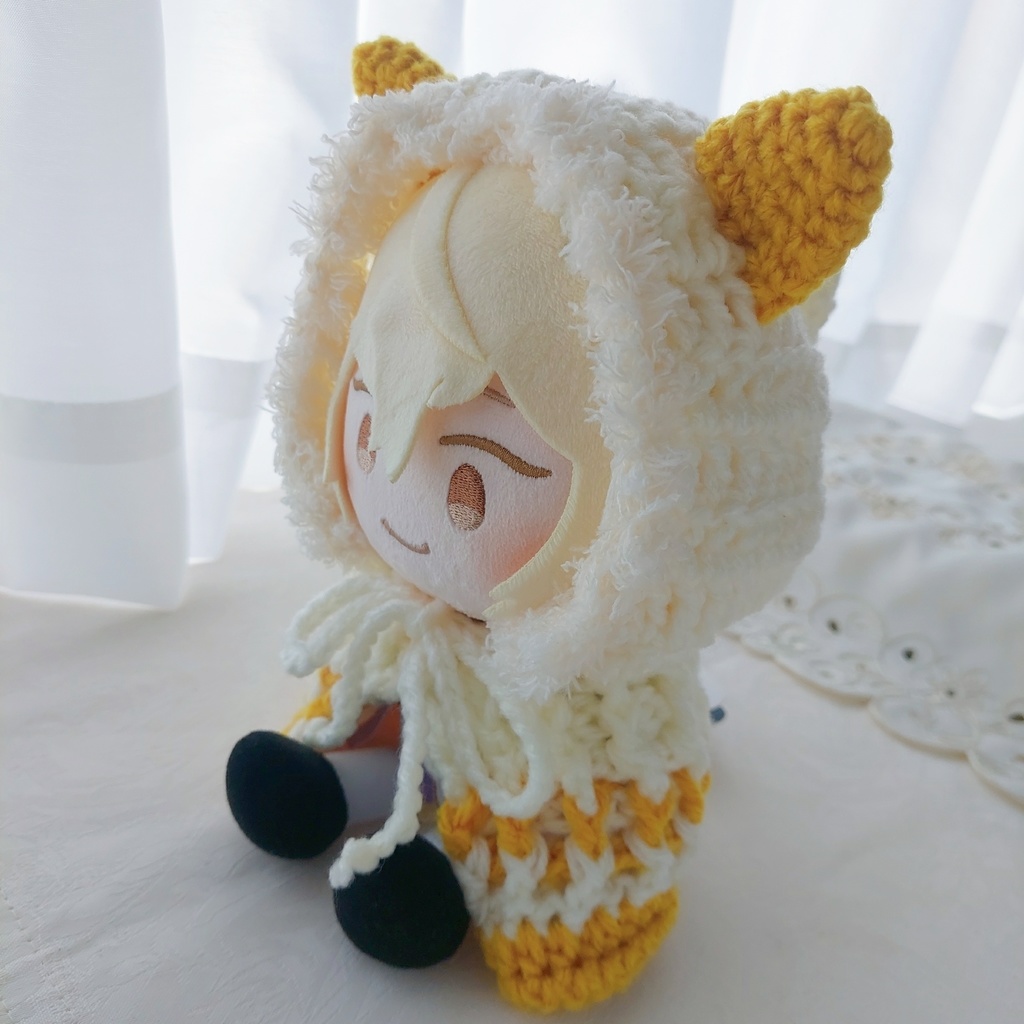 わんぱくぬいサイズ着ぐるみ　ミルクからし色　他のカラーあり