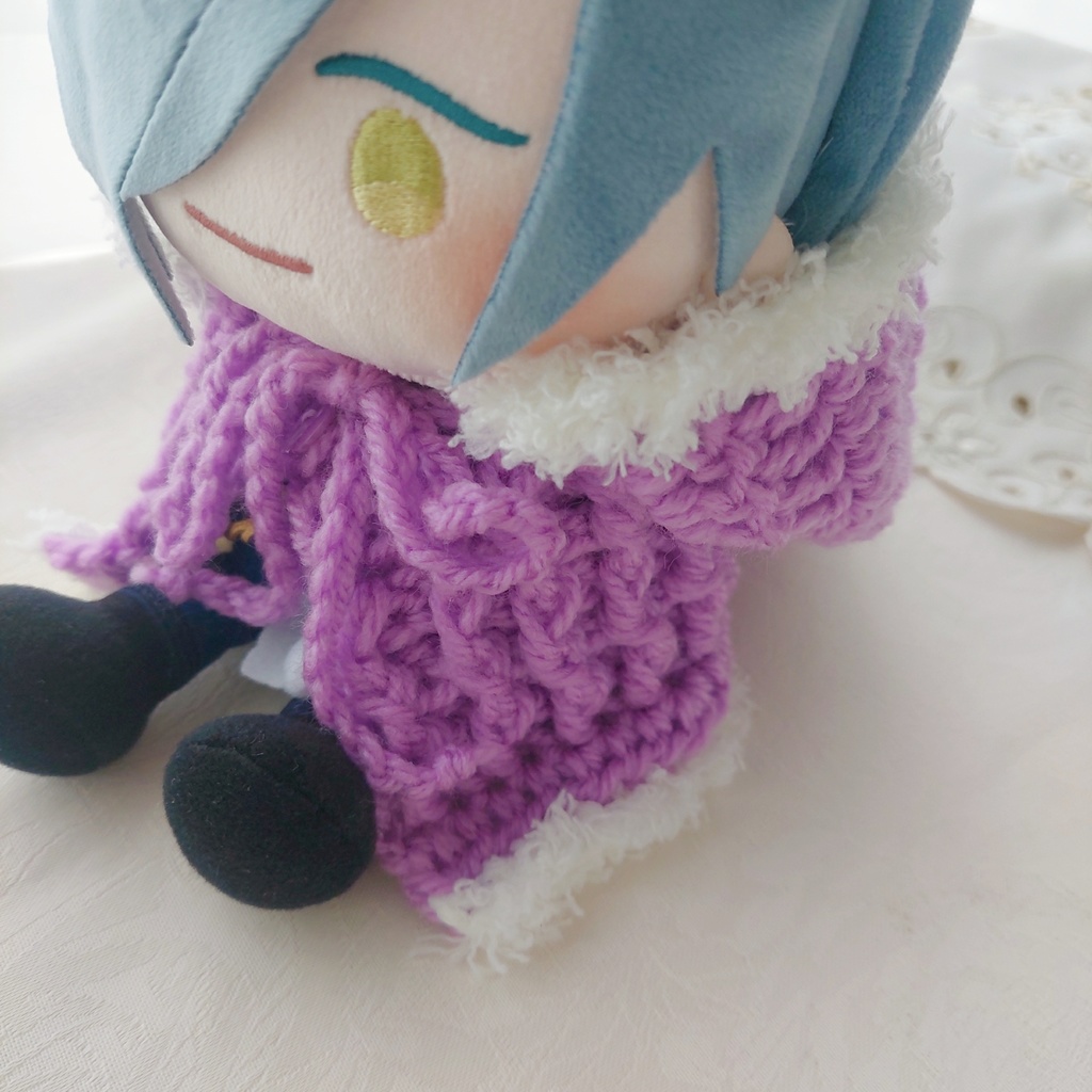 わんぱくぬい着ぐるみ 薄紫 うさ耳しっぽ付