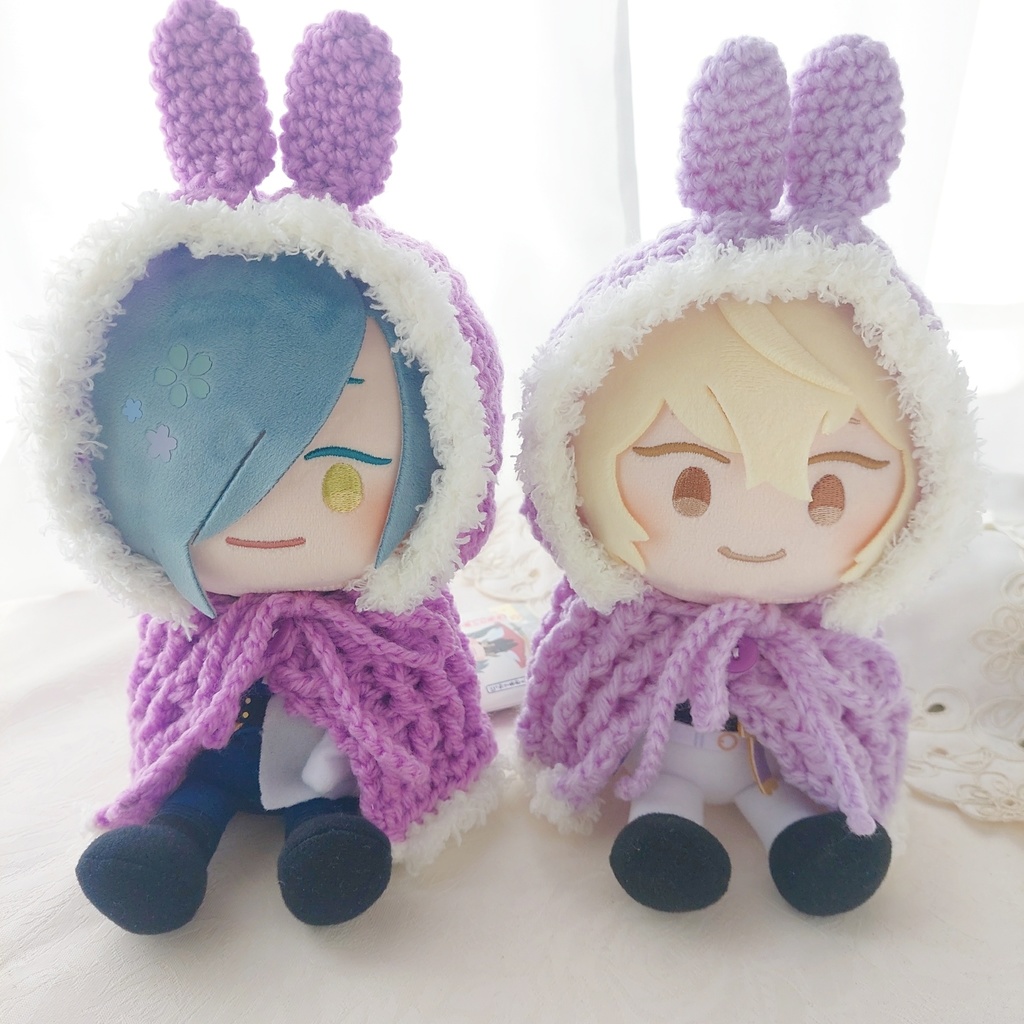 わんぱくぬい着ぐるみ 薄紫 うさ耳しっぽ付