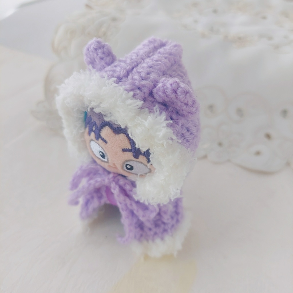 ほわぬい服 ラベンダー色