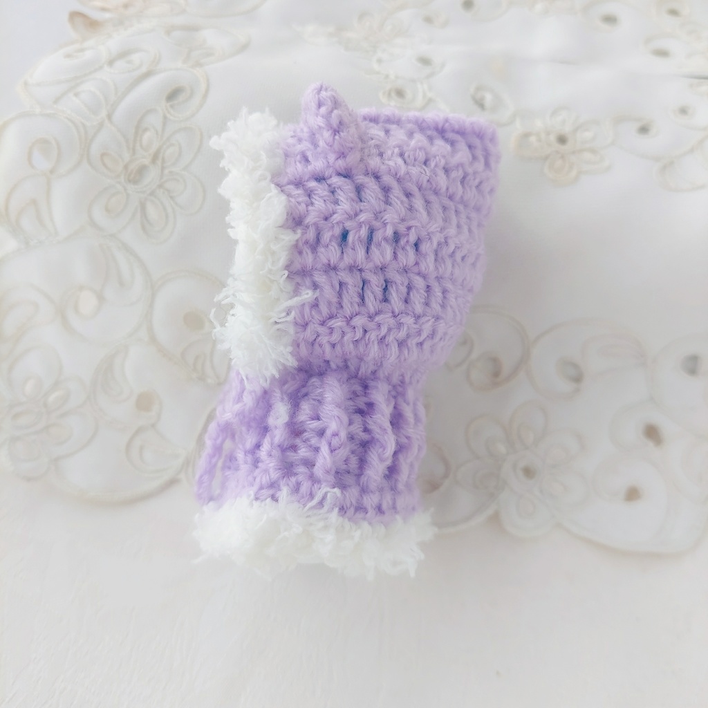 ほわぬい服 ラベンダー色