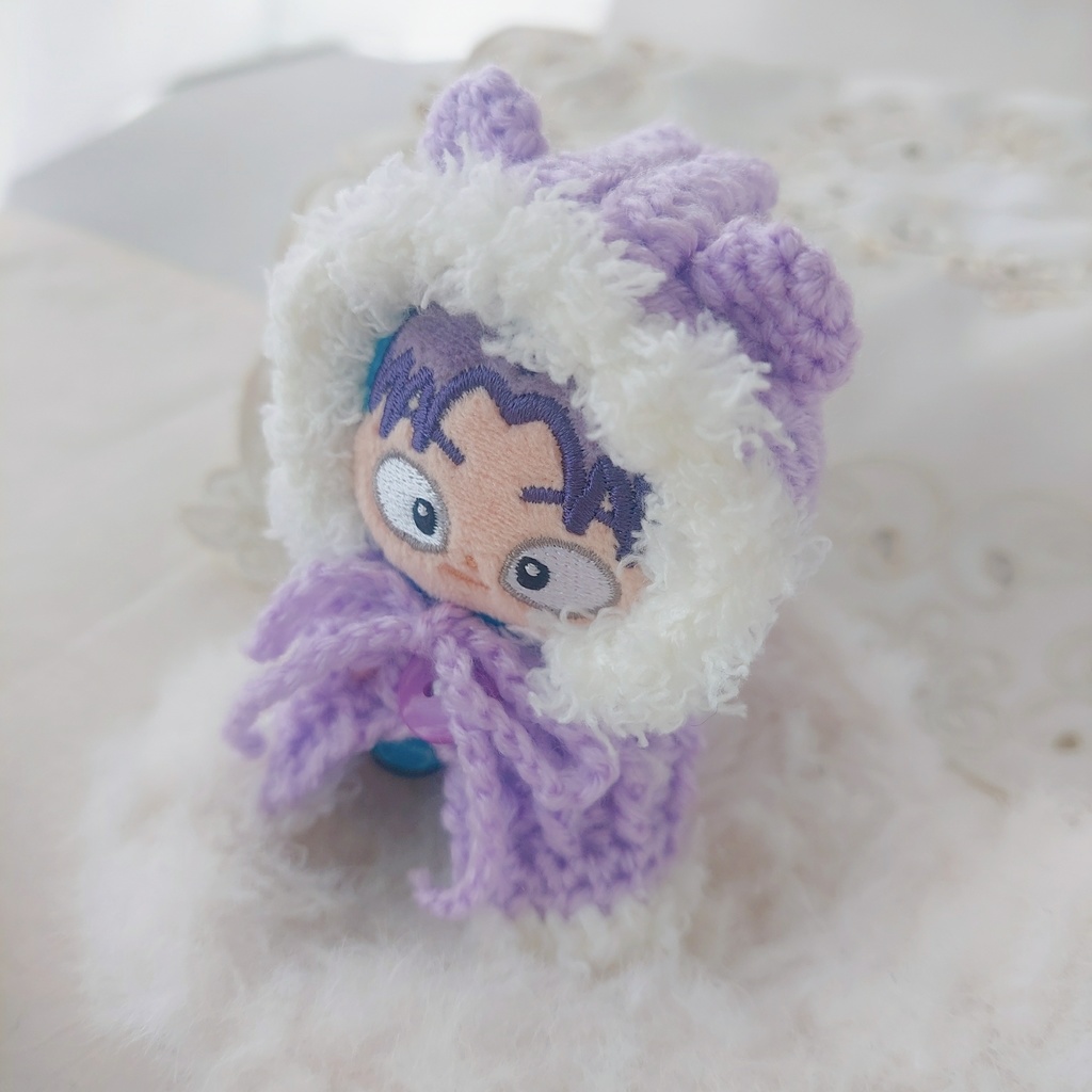 ほわぬい服 ラベンダー色