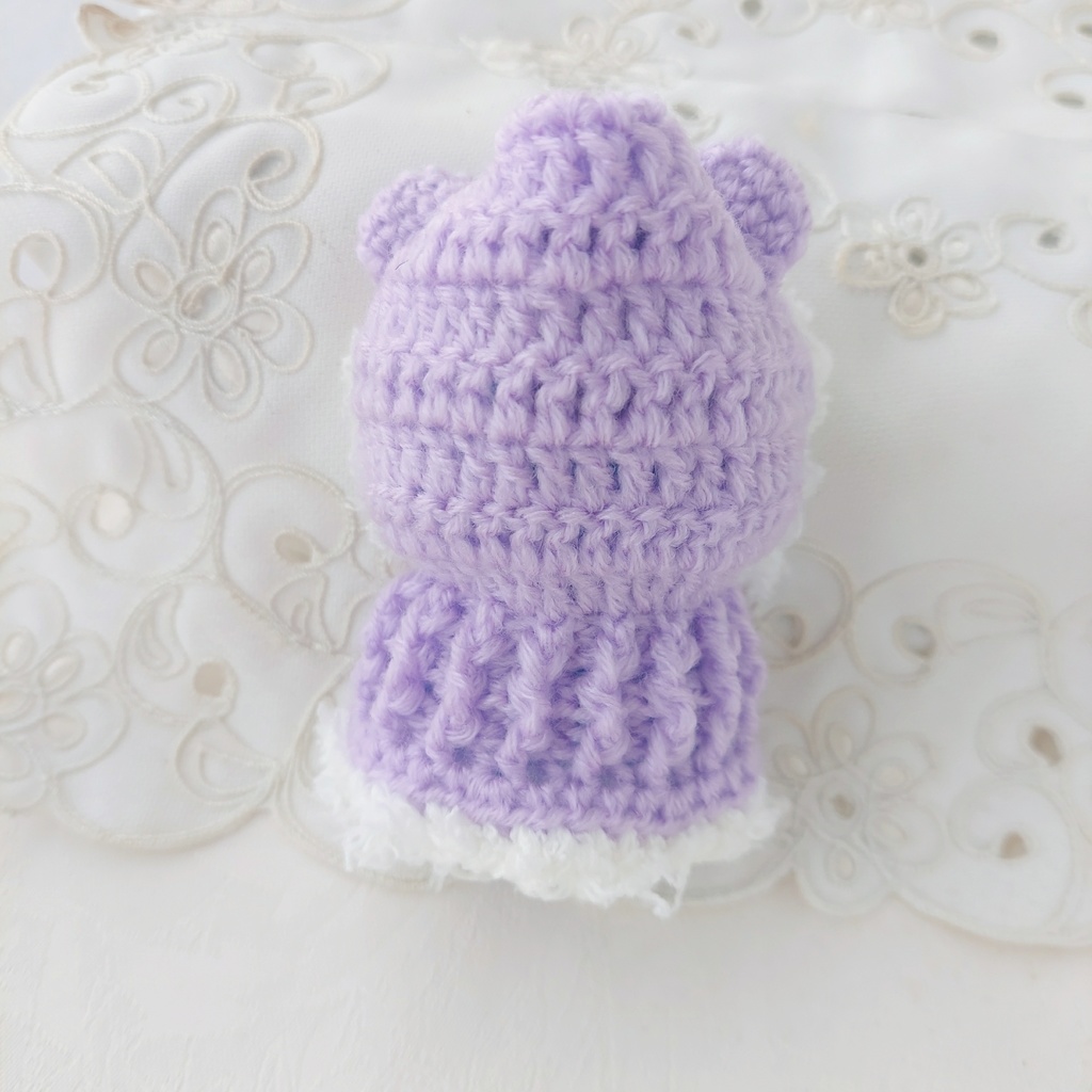 ほわぬい服 ラベンダー色